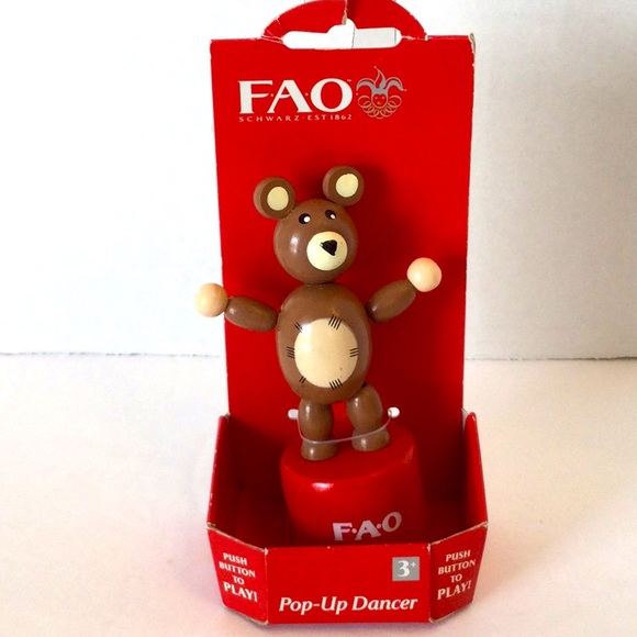 NIB FAO Schwartz pop up dancer top bear - Picture 1 of 4